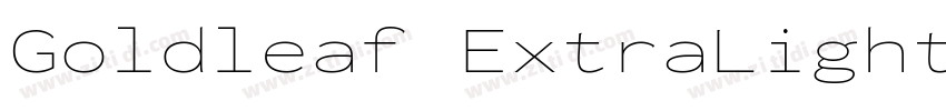 Goldleaf ExtraLight字体转换